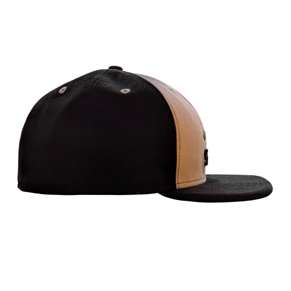 New Era 59FIFTY Chicago‎ White Sox Fitted Hat 7 1/8 Black White Batterman Logo - Picture 4 of 10